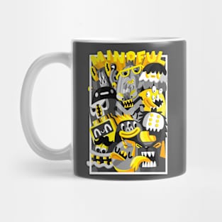 mindful gang black and yellow crew Mug